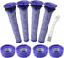 Lemige 4 Pre-Filters and 4 Post-Filters Replacement for Dyson V7, V8 Animal and Absolute Vacuum, Compare to Part