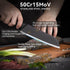 7" Chef Knife, Ultra Thin High Carbon Stainless Steel Santoku Knife for Kitchen, Professional for Family & Restaurant