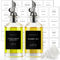 Olive Oil Dispenser Bottle with Bamboo Tray, GIXSEGIE Oil and Vinegar Dispenser