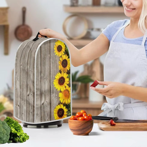 Cute Sunflower Blender Covers Kitchen Appliance Dust Cover Blender Protector Washable Anti Splash Coffee Maker Food Processor Protection Covers for Women
