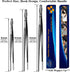 JETKONG Extra Long Kitchen Tweezers, Heavy Duty Stainless Steel Cooking Tweezers Set of 3 (9, 12, 14 Inch)