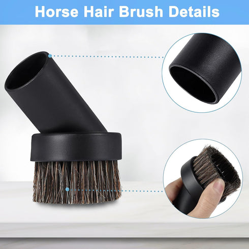 IX141 Pet Cordless Stick Vacuum Replacement for Shark, 1.25" Horse Hair Brush Attachment Crevice Tool Adapter