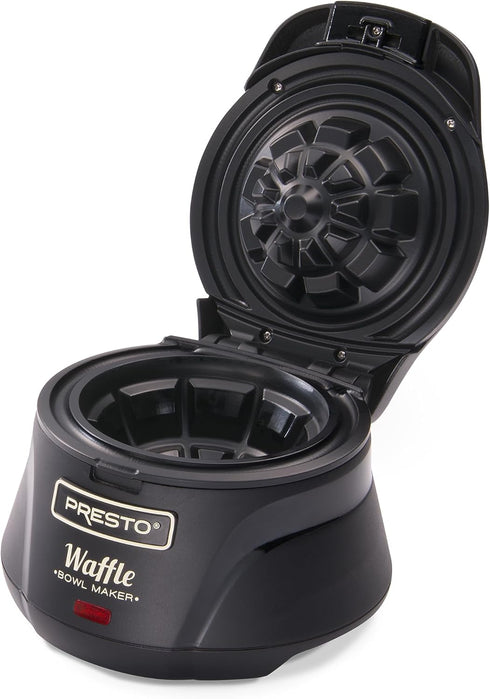 Presto Belgian Waffle Bowl Maker - Black, 9.3 x 8.25 x 5.25 inches