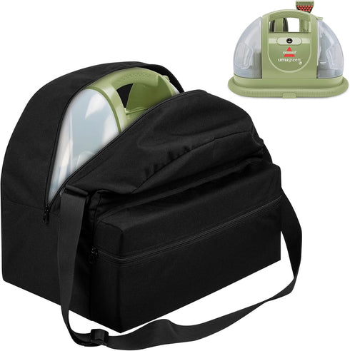Storage Bag for Bissell Carpet and Upholstery Cleaner 1400B, Adjustable Travel Carrying Case with Extra Pocket for