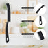 LCF 3Pcs Crevice Gap Cleaning Brush Set, Hard Bristle Brushes for Small Space Cleaning in Bathroom, Kitchen, and Tiles