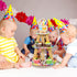 3 Tier Art Paint Party Cupcake Stand, Multicolor Party Holder for Paintbrush Birthday Party Supplies