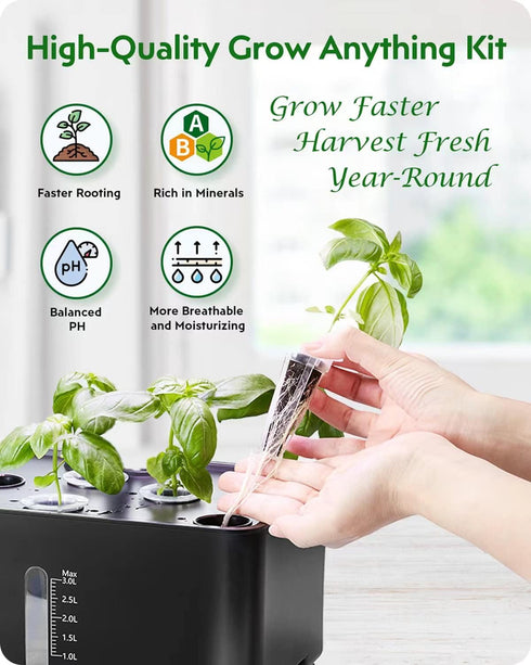 166pcs GARDENCUBE Hydroponic Pods Kit: Compatible with Aerogarden Grow Anything Herb Kits - Includes Grow Sponges Grow