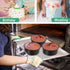TeamFar Mini Round Cake Pan Set of 3, 4 Inch Non-Stick Coating Stainless Steel Core for Birthday, Party, Wedding,