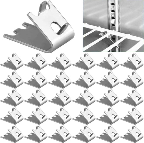 920158 Stainless Steel Freezer Shelf Clip for Refrigerator, Replacement Square Buckles Clips for Cooler Shelf Support