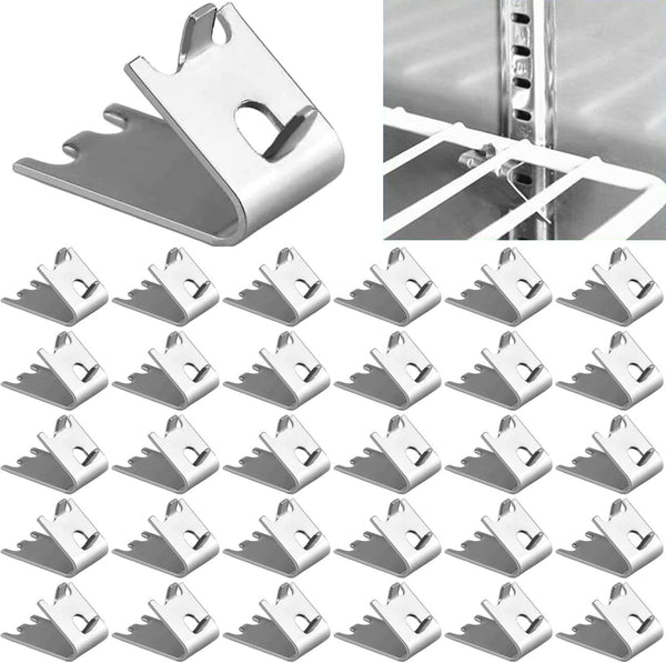 920158 Stainless Steel Freezer Shelf Clip for Refrigerator, Replacement Square Buckles Clips for Cooler Shelf Support