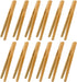 12pcs Bamboo Tongs, 7 Inch Reusable Toast Tongs for Toast, Bread, Pickles, Fruits, and Tea