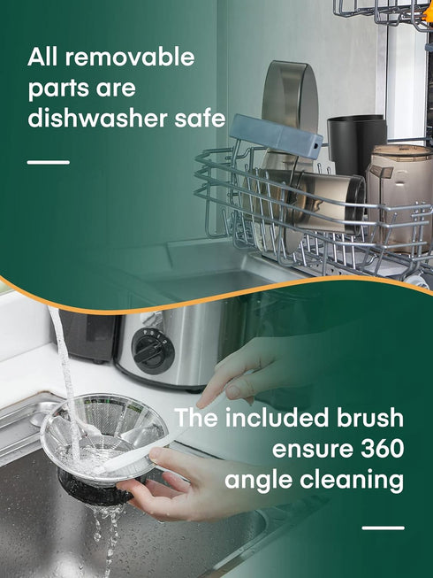 3-Speed Setting, 400 Juicer Machines, HOUSNAT Juicer Whole Fruit and Vegetables with W Motor Quick Juicing Ideal