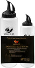 2 Pack (10 &16 oz) Squeeze Bottles for Sauces - Squirt Bottles for Liquids - Ketchup, Mayonnaise, Condiments, Mustard