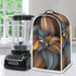 Brown Flower Blender Cover - Dust Proof Washable Small Appliance Cover, Durable Foldable Kitchen Decorations for