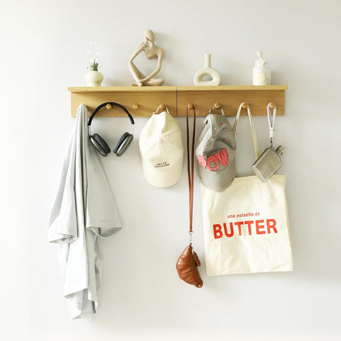 Wall Mount Coat Rack with Shelf, Sturdy Wooden Floating Shelf withHooks Save Your Indoor Space, Wall Organizer siutable