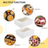 TOMNK 50pcs Cookie Boxes with Window, 8x6x2.5 Inches Bakery Boxes for Treats, Muffins, Donuts, Chocolate Covered