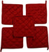 Pot Holders 100% Cotton (Pack of 10) - 8" x 8" Square, Solid Red Color, Everyday Quality Kitchen Cooking