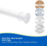 Kenney KN609C/10 Twist & Fit No Tools Camlock Tension Shower Curtain Rod, 42-72" Adjustable Length, White