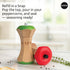 Set Set, OTOTO Twin Spice Salt and Pepper Grinder - Apple-Designed Unique Kitchen Gadgets, Cute Kitchen Accessories