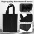 Reusable Wine Bottle Carrier Bag with 6 Compartments Dividers, Picnic Travel Shopping Fishing Party Holder