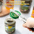 Dreyoo 2 Pack Adjustable Jar Can Opener, Stainless Steel Multifunctional Jar Lid Opener for Weak Hands and Seniors