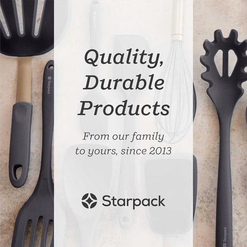 Starpack 'The All Rounder' Premium Silicone Spoonula, Heat Resistant to 600°F, Kitchen Spoon Spatula