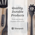 Starpack 'Scrape & Stir' Silicone Spatula Set - 2 Pcs Heat Resistant Spatulas, Food Grade Kitchen, Nonstick Baking