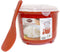 Microwave Rice Steamer Cooker BPA-Free – 2.6L (87.9oz) Red Rice Maker with Lid and Spoon for Basmati, Pasta, Ramen,