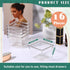 Tioncy 16 Pcs Clear Drawer Organizers 3" x 3" x 2" Stackable Small Makeup Vanity Storage Bins Small Desk Drawer Organization Clear Container Dividers for Makeup Vanity Office Bathroom Kitchen Utensil by Tioncy