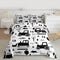 Feelyou Construction Bedding Set Twin Size Equipment Trucks Comforter Set for Kids