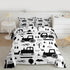 Feelyou Construction Bedding Set Twin Size Equipment Trucks Comforter Set for Kids
