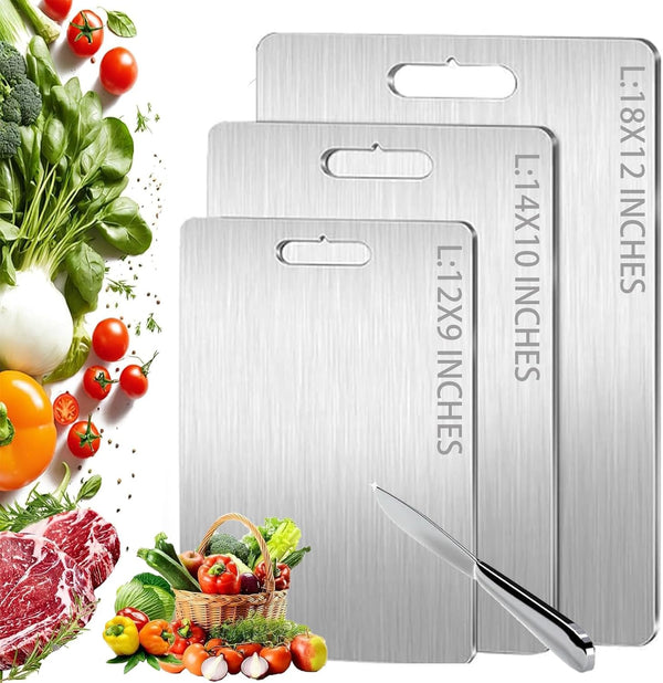 Titanium Cutting Board,100% Pure Titanium Cutting Boards for Kitchen, 2025 New Double