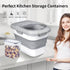 6-20 Lbs, Komzon Rice Storage Container, Collapsible Airtight Food Storage Containers Rice Dispenser with Measuring Cup