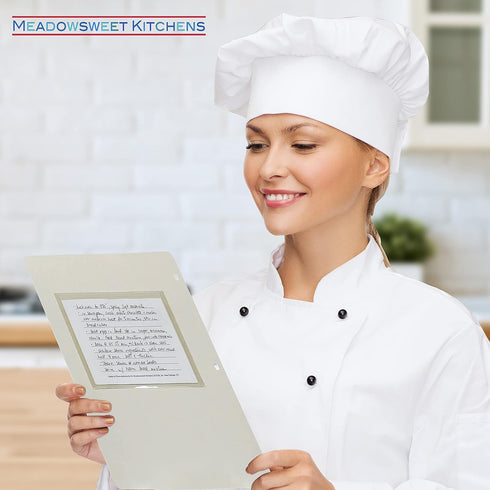 Meadowsweet Kitchens Vintage 4x6 Recipe Card Sheet Protectors for 9x12 3 Ring Binder