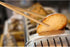 HIC Kitchen Toast Tongs, 12-Inches, Natural Bamboo