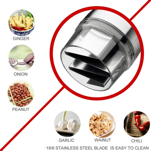 Best Utensils Premium Stainless Steel Chopper and Dicer - Chop Veggies, Herbs, and Nuts with Ease - Black