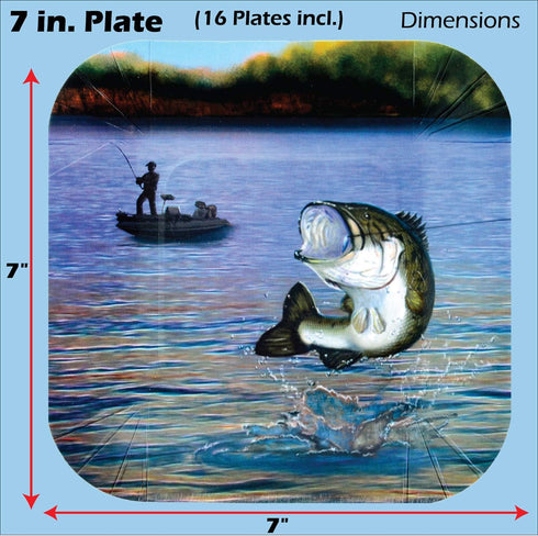 Havercamp Gone Fishing Birthday Party Decorations, Plates and Napkins for 16 Guests Fishing Retirement Supplies