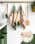 Set 2 18x26 Inch Miss Adola Flour Sack Kitchen Towels - of Spring Dish Towels with Hanging Loop Absorbent Reusable