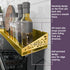 30" STUTOV Magnetic Stove Top Shelf Brushed Gold Spice Rack and Seasoning Organizer Kitchen Shelf for Back of Stove