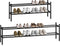 STORAGE MANIAC Long Expandable Shoe Rack, 12 Pairs Metal Wide Stackable Shoe