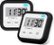 Kitchen Timers for Cooking, Magnetic Digital Timers 2 Pack for Classroom, Kids, Teachers, Black