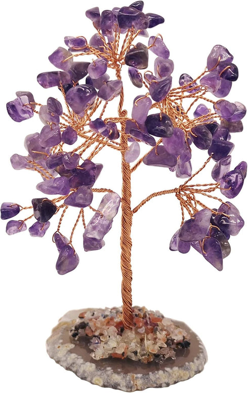 Mina Heal Healing Crystals Tree, Bonsai Tree for Home Decor, Spiritual Gifts for Energy Healing & Prosperity