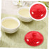Tea Cup Lid Tea Kettle Home Supply Teapot Supply Ceramic Lid Replacement Tea Pot Accessory Teapot Lid Retro Teacup Lid Tea Cup Ceramic Lid Ceramics Vintage Red Teapot Supplies by CIYODO