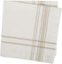 DII French Stripe Tabletop Collection Dining Table Linen Napkin Set, 20x20, White Chambray, 6 Piece