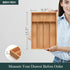 Bamboo Silverware Organizer, Kitchen Drawer Utensil Holder, Cutlery Tray with Grooved Drawer Dividers