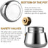 2 Cup 100ML 3.3oz Stainless Steel Moka Pot Espresso Maker - Italian Coffee Percolator for Home Camping