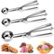 Ice Cream Scoop Set, 3 Pcs Stainless Steel Cookie Scoops with Trigger Release for Baking and Melon Baller.
