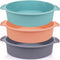9 Inch Silicone Round Cake Pan Set of 3 - Non-Stick Food Grade & BPA Free for Baking Cake, Pizza, Bread, and More