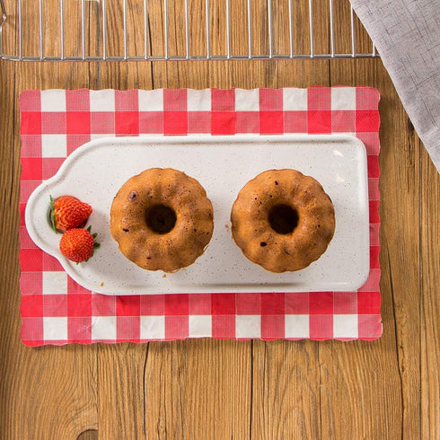 Webake 4 Inch Mini Fluted Tube Pans Nonstick Bakeware Set of 4 for Bundtlette & Brownie