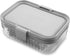 PackIt Mod Lunch Bento Food Storage Container - Steel Gray, Shatterproof Base, Leak-Resistant Dividers